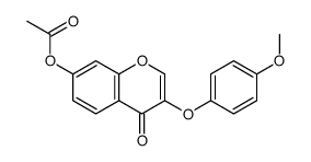 [3-(4-methoxyphenoxy)-4-oxochromen-7-yl] acetate Structure