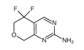 5,5-difluoro-6,8-dihydro-5H-pyrano[3,4-d]pyrimidin-2-amine Structure