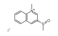 1-Methyl-3-methylsulfinylquinolinium iodide Structure