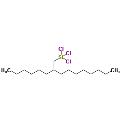 Trichloro(2-hexyldecyl)silane Structure