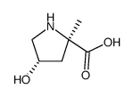 D-Proline, 4-hydroxy-2-methyl-, trans- (9CI)结构式