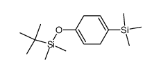 tert-butyldimethyl((4-(trimethylsilyl)cyclohexa-1,4-dien-1-yl)oxy)silane Structure