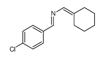 1-(4-chlorophenyl)-N-(cyclohexylidenemethyl)methanimine结构式