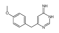 6-[(4-methoxyphenyl)methyl]pyrimidin-4-amine结构式