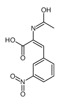 2-acetamido-3-(3-nitrophenyl)prop-2-enoic acid Structure