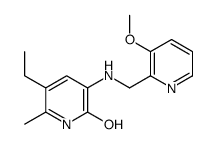 5-ethyl-3-[(3-methoxypyridin-2-yl)methylamino]-6-methyl-1H-pyridin-2-one结构式