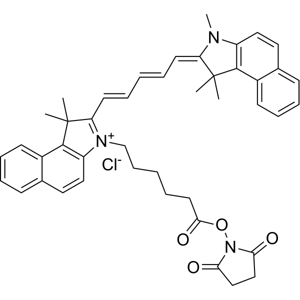 Cyanine5.5 NHS ester Structure