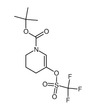 tert-butyl 5-{[(trifluoromethyl)sulfonyl]oxy}-3,4-dihydropyridine-1(2H)-carboxylate(SALTDATA: FREE) structure