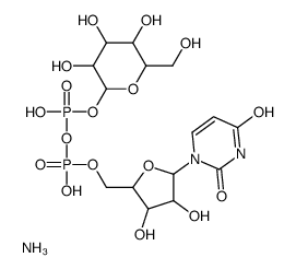 URIDINE 5'-DIPHOSPHOGLUCOSE-(GLUCOSE-6-&结构式
