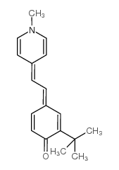 (4E)-2-tert-butyl-4-[2-(1-methylpyridin-4-ylidene)ethylidene]cyclohexa-2,5-dien-1-one Structure