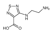 1,2,5-Thiadiazole-3-carboxylicacid,4-[(2-aminoethyl)amino]-(9CI) Structure
