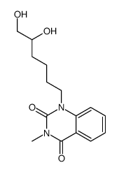 1-(5,6-dihydroxyhexyl)-3-methylquinazoline-2,4-dione结构式