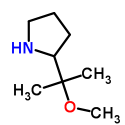 2-(2-Methoxypropan-2-yl)pyrrolidine Structure