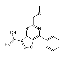 3-Carbamido-5-(methylthiomethyl)-7-phenylisoxazolo(4,5-d)pyrimidine Structure