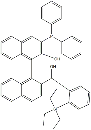 2-羟基-2'-[羟基[2-(三乙基硅基)苯基]甲基]-3-(二苯基膦基)-[1,1'-联萘]结构式