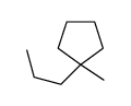 1-methyl-1-propylcyclopentane结构式