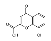 8-chloro-4-oxochromene-2-carboxylic acid结构式