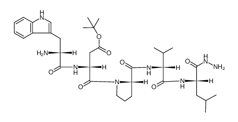 H-D-Trp-D-Asp(O-t-Bu)-Pro-D-Val-Leu-NHNH2 Structure