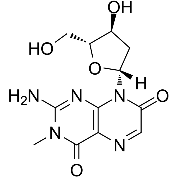 3-甲基-8-(2′-脱氧-β-D-呋喃核糖基)异黄嘌呤图片