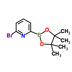 2-Bromo-6-(4,4,5,5-tetramethyl-1,3,2-dioxaborolan-2-yl)pyridine结构式