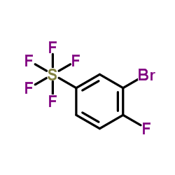 2-Fluoro-5-(pentafluorosulfur)bromobenzene结构式