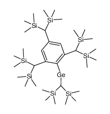 [2,4,6-tris[bis(trimethylsilyl)methyl]phenyl][bis(trimethylsilyl)methyl]germylene结构式