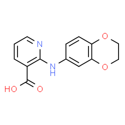 2-(2,3-Dihydro-1,4-benzodioxin-6-yl)aminonicotinic acid结构式