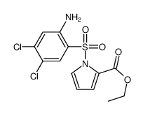 ethyl 1-(2-amino-4,5-dichlorophenyl)sulfonylpyrrole-2-carboxylate Structure