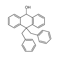 10,10-dibenzyl-9,10-dihydroanthracen-9-ol结构式