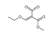 methyl 3-ethoxy-2-nitropropenoate结构式