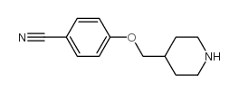 4-(Piperidin-4-ylmethoxy)-benzonitrile structure