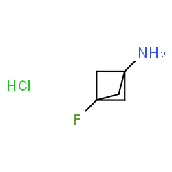 3-fluorobicyclo[1.1.1]pentan-1-amine hydrochloride structure