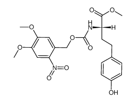 nitroveratryloxycarbonyl-homotyrosine methyl ester Structure