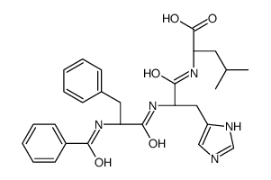 (2S)-2-[[(2S)-2-[[(2S)-2-benzamido-3-phenylpropanoyl]amino]-3-(1H-imidazol-5-yl)propanoyl]amino]-4-methylpentanoic acid结构式
