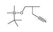 (3S)-4-[tert-butyl(dimethyl)silyl]oxy-3-methylbutanenitrile结构式