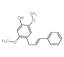 Phenol,2,5-dimethoxy-4-[(2E)-3-phenyl-2- propenyl]-结构式