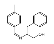 2-[(4-methylphenyl)methylideneamino]-3-phenylpropan-1-ol Structure