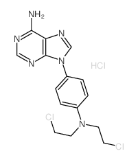 9-[4-[bis(2-chloroethyl)amino]phenyl]purin-6-amine结构式