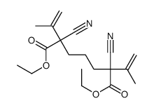 diethyl 2,6-dicyano-2,6-bis(prop-1-en-2-yl)heptanedioate Structure