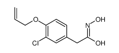 3-Chloro-N-hydroxy-4-(2-propenyloxy)benzeneacetamide结构式