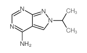 8-propan-2-yl-2,4,8,9-tetrazabicyclo[4.3.0]nona-2,4,6,9-tetraen-5-amine structure