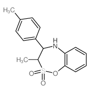 4-methyl-5-(4-methylphenyl)-2-oxa-3$l^{6}-thia-6-azabicyclo[5.4.0]undeca-7,9,11-triene 3,3-dioxide结构式