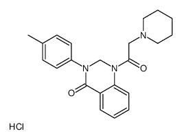 3-(4-methylphenyl)-1-(2-piperidin-1-ylacetyl)-2H-quinazolin-4-one,hydrochloride结构式