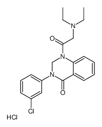 3-(3-chlorophenyl)-1-[2-(diethylamino)acetyl]-2H-quinazolin-4-one,hydrochloride结构式