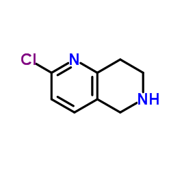 2-chloro-5,6,7,8-tetrahydro-1,6-naphthyridine Structure