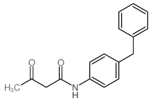 N-(4-benzylphenyl)-3-oxo-butanamide结构式