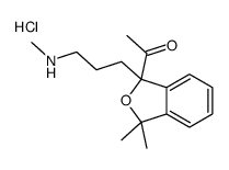 3-(1-acetyl-3,3-dimethyl-2-benzofuran-1-yl)propyl-methylazanium,chloride结构式