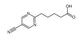 2-Pyrimidinepentanoic acid, 5-cyano- (9CI) Structure