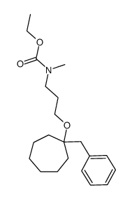 1-Benzyl-1-(3-(N-methyl-N-ethoxycarbonylamino)-propoxy)-cycloheptan Structure