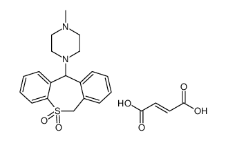 (E)-but-2-enedioic acid,11-(4-methylpiperazin-1-yl)-6,11-dihydrobenzo[c][1]benzothiepine 5,5-dioxide结构式